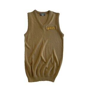 Valpo Men's Andrew Rohan Edwards Tuff-Pil V Neck Pullover Sweater Vest Sz S USA